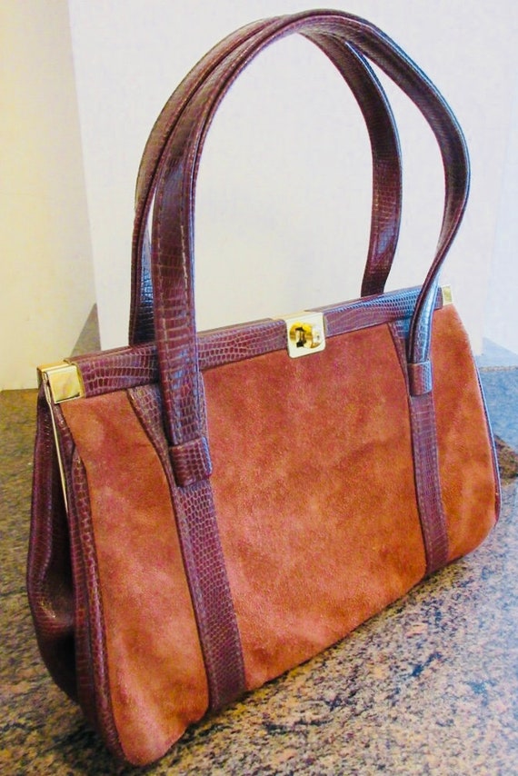 Vintage 60's 'Weymouth American' Handbag MADE IN … - image 5