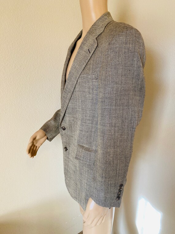 R. Bryant Ltd Blazer Tailored Jacket Men's Size L wool navy blue type Vintage Second Hand