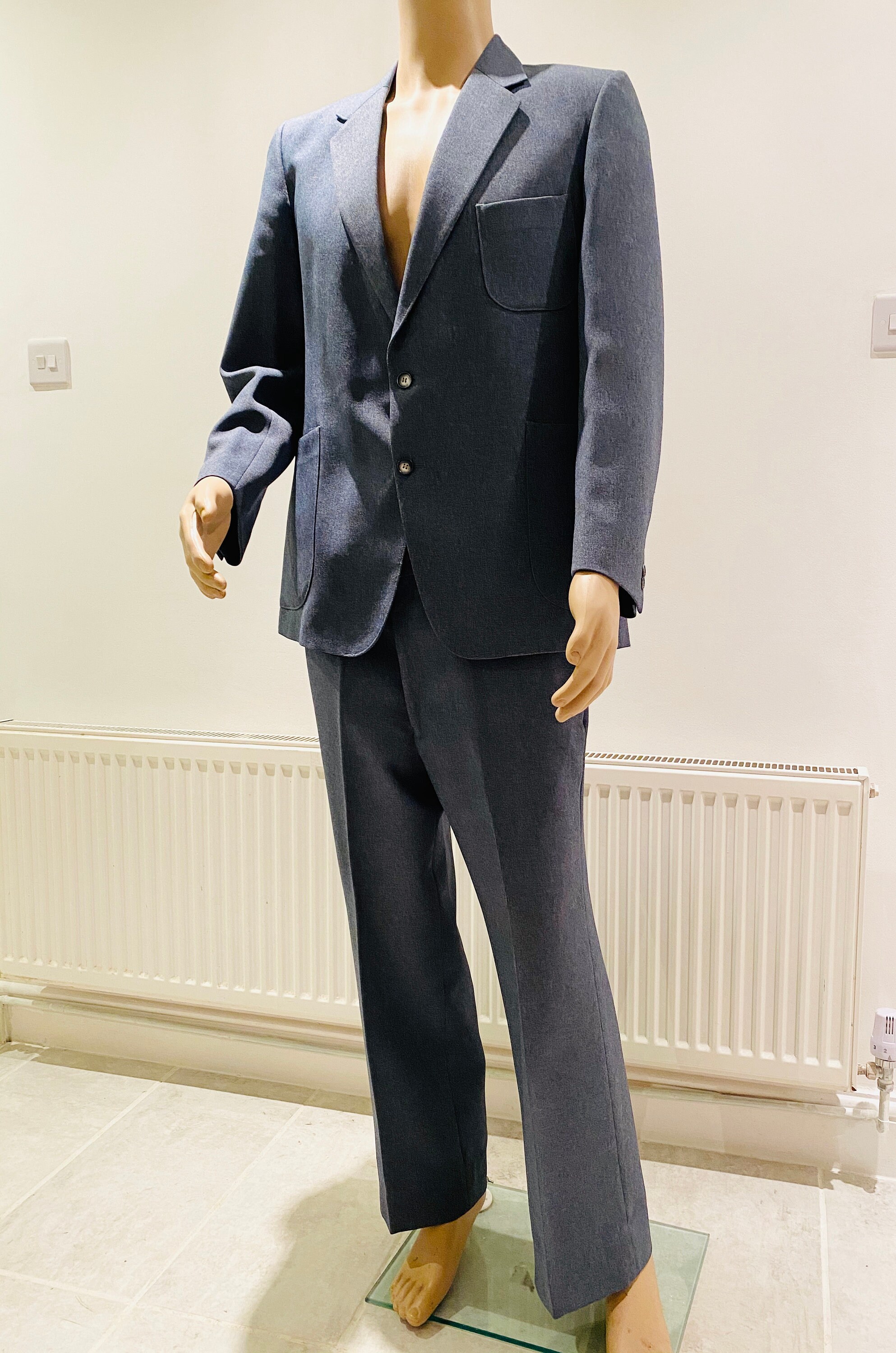 Image of Nice Mens Vintage 1960's 2 Piece Suit Made in England By "st Michael' - Great