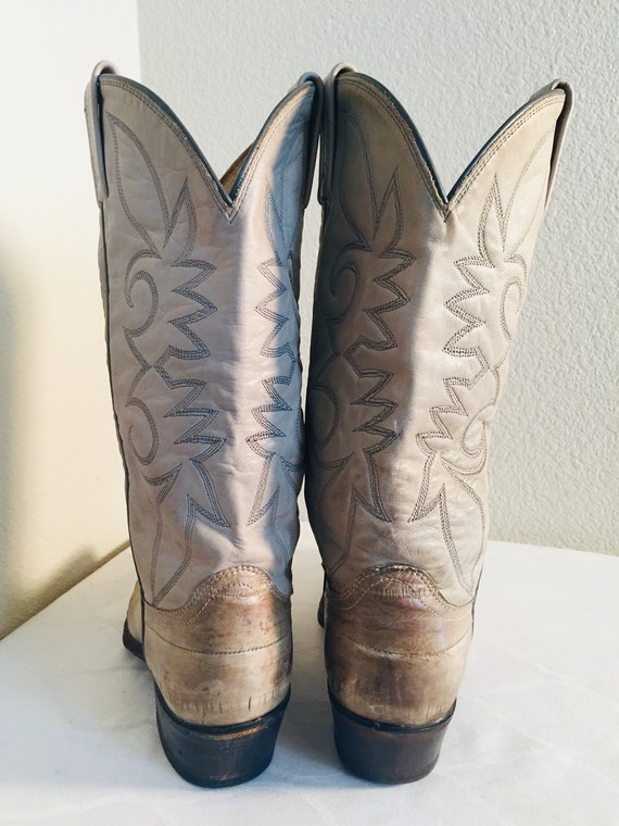 NICE Pair Of Mens Vintage 1970's Cowboy Boots, Ma… - image 6