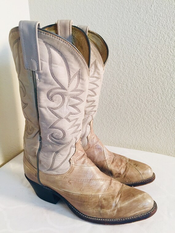 NICE Pair Of Mens Vintage 1970's Cowboy Boots, Ma… - image 2