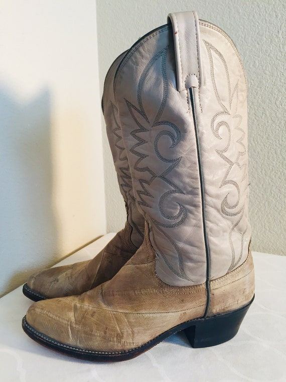 NICE Pair Of Mens Vintage 1970's Cowboy Boots, Ma… - image 1