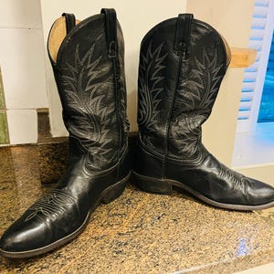 Vintage Wrangler Cowboy Boots - Etsy UK