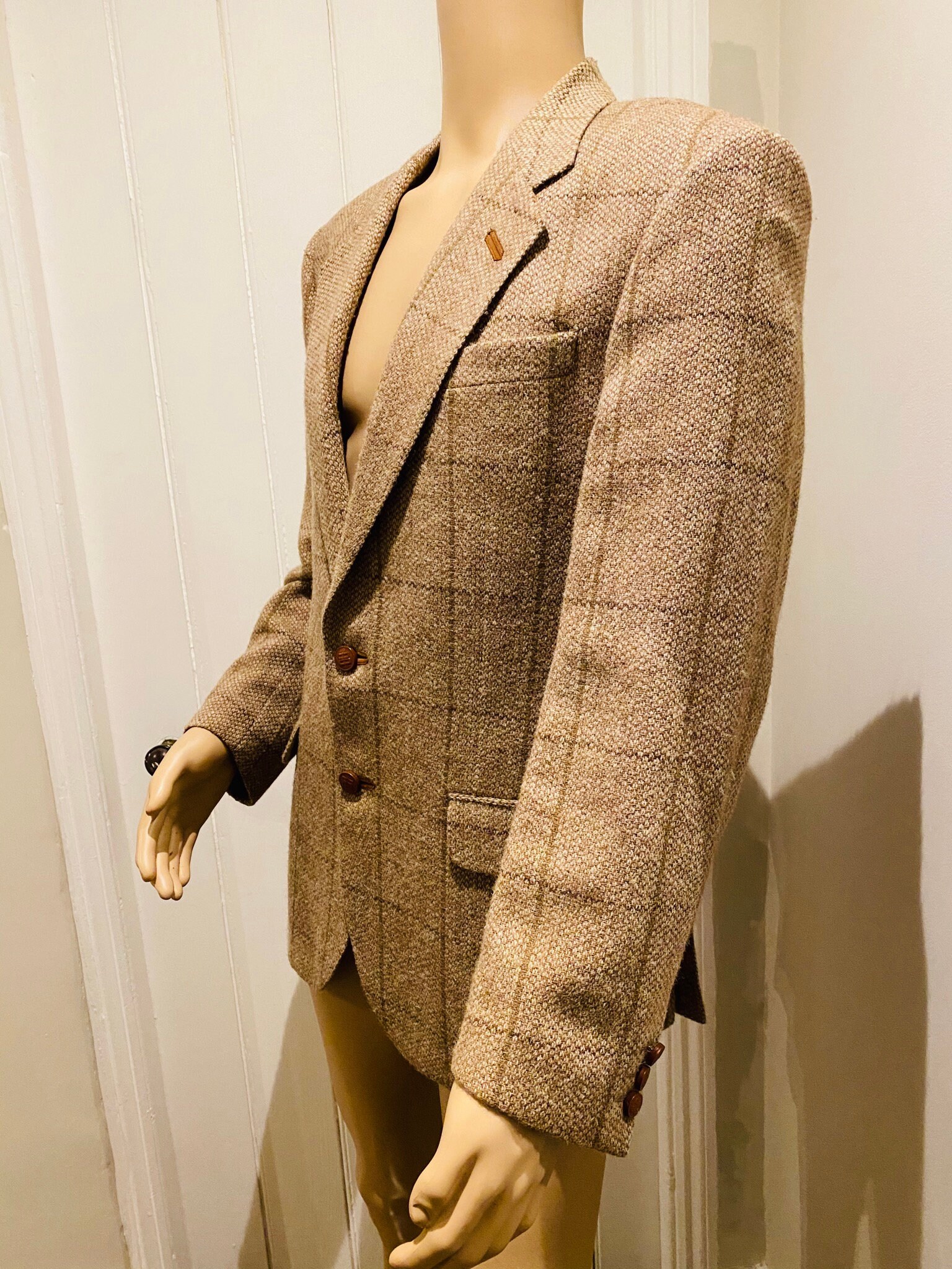 Image of Beautiful Vintage 1980’S 100% Wool Blazer, Made in England By Daks - Great