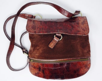 MOOIE Slouchy stijl Vintage handtas gemaakt In Italië door 'Nuovedive' - zo schattig!!