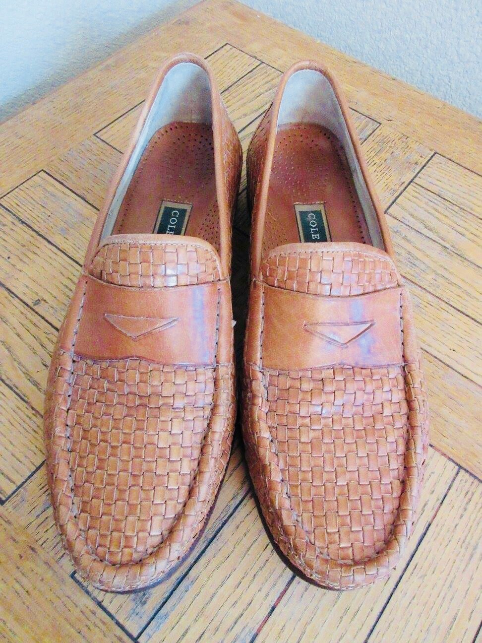 LOVELY Criss-cross Leather Mens Shoes Made by 