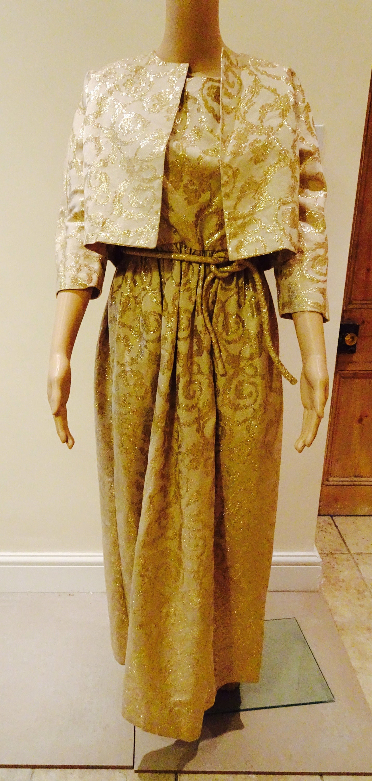 STUNNING Vintage 1950's 'dorothy Mcnab' Dress With Jacket Made in
