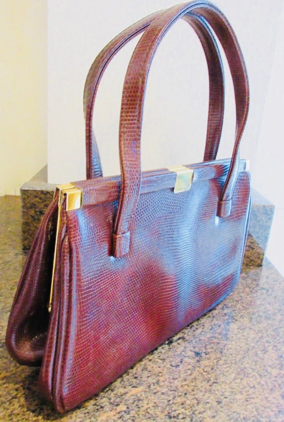 Vintage 60's 'Weymouth American' Handbag MADE IN … - image 8