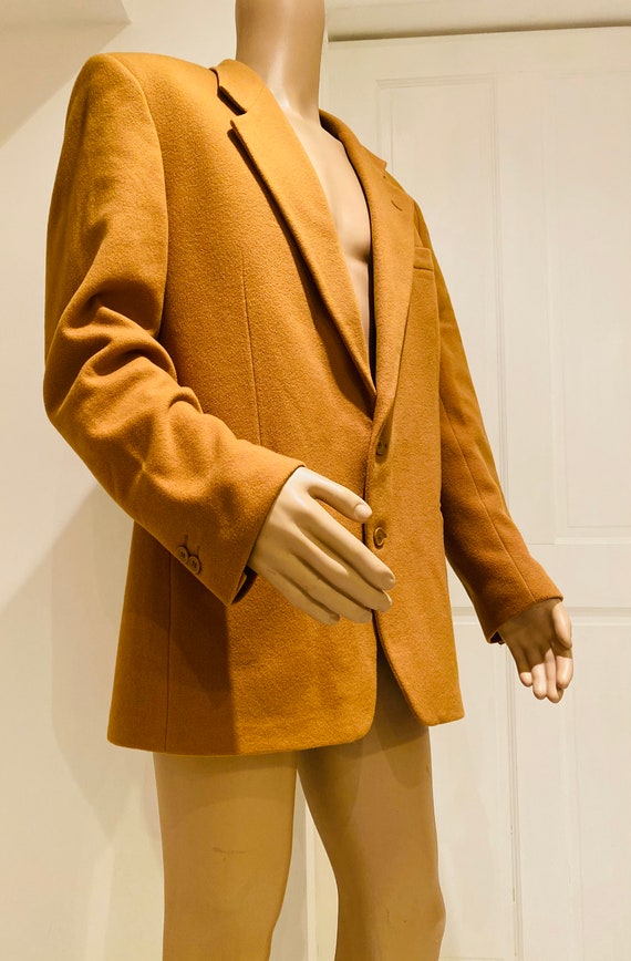 LOVELY Mustard Wool & Cashmere Mens 'Yves Saint L… - image 4