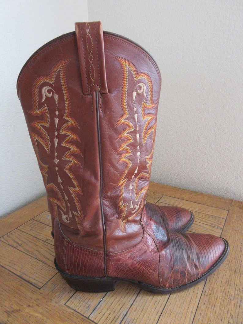 mens leather cowboy boots uk