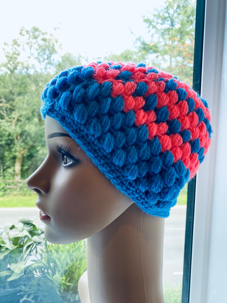 CUTE!! BEAUTIFUL Multi-Coloured Woollen Hand Crocheted Hat