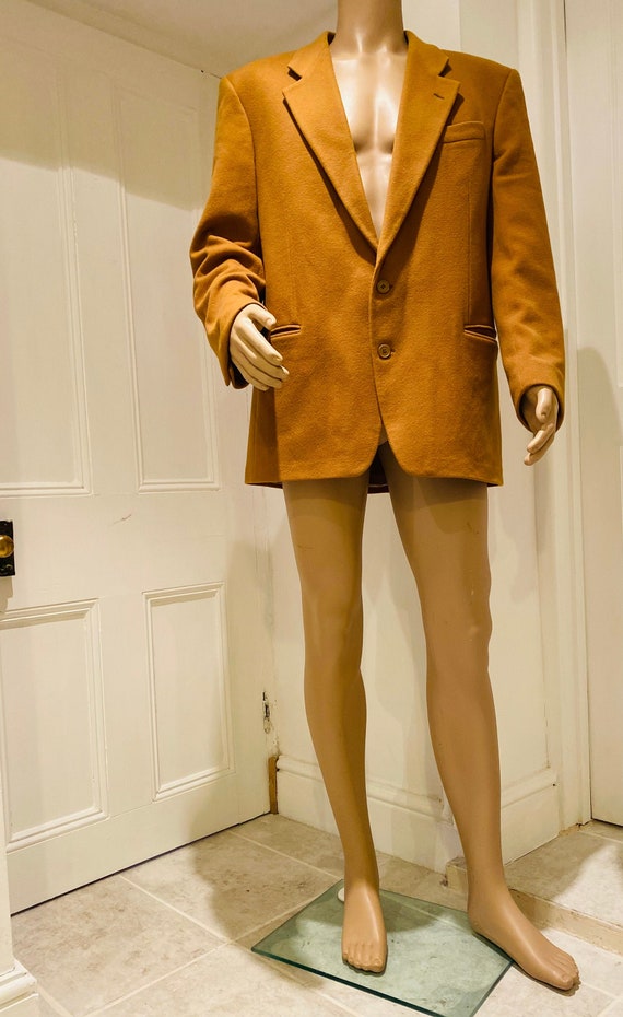LOVELY Mustard Wool & Cashmere Mens 'Yves Saint L… - image 1