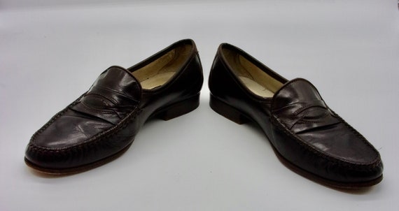 NICE Pair Of Handmade Vintage 'Ennesi' Brown Leat… - image 2