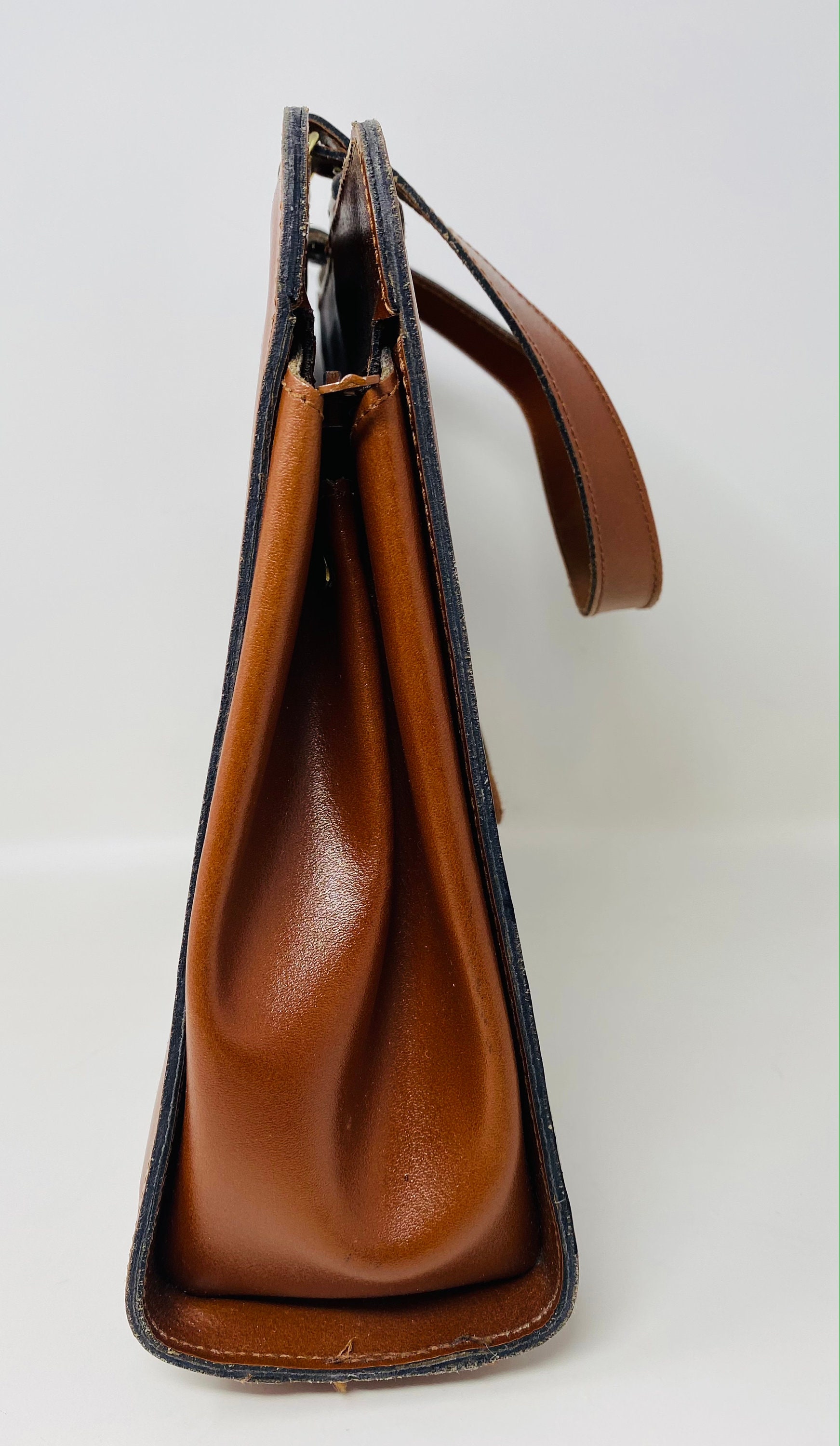 Sac à Main Vintage Chiltern - Crème/ivoire - Simili Cuir - Occasion