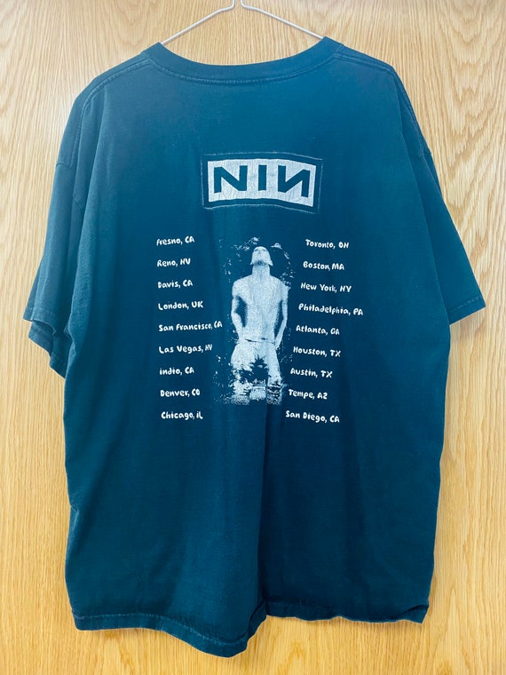 Ultra Rare Vintage 90's Nine Inch Nails Shirt, Ma… - image 3