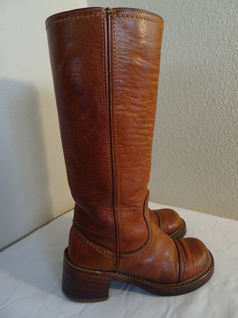 tan leather knee boots uk