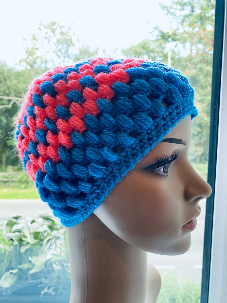 CUTE!! BEAUTIFUL Multi-Coloured Woollen Hand Crocheted Hat