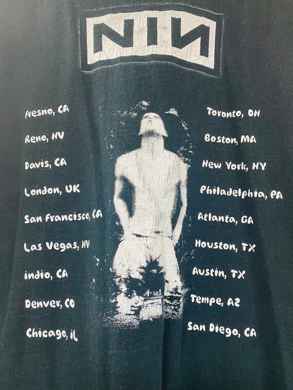 Ultra Rare Vintage 90's Nine Inch Nails Shirt, Ma… - image 1