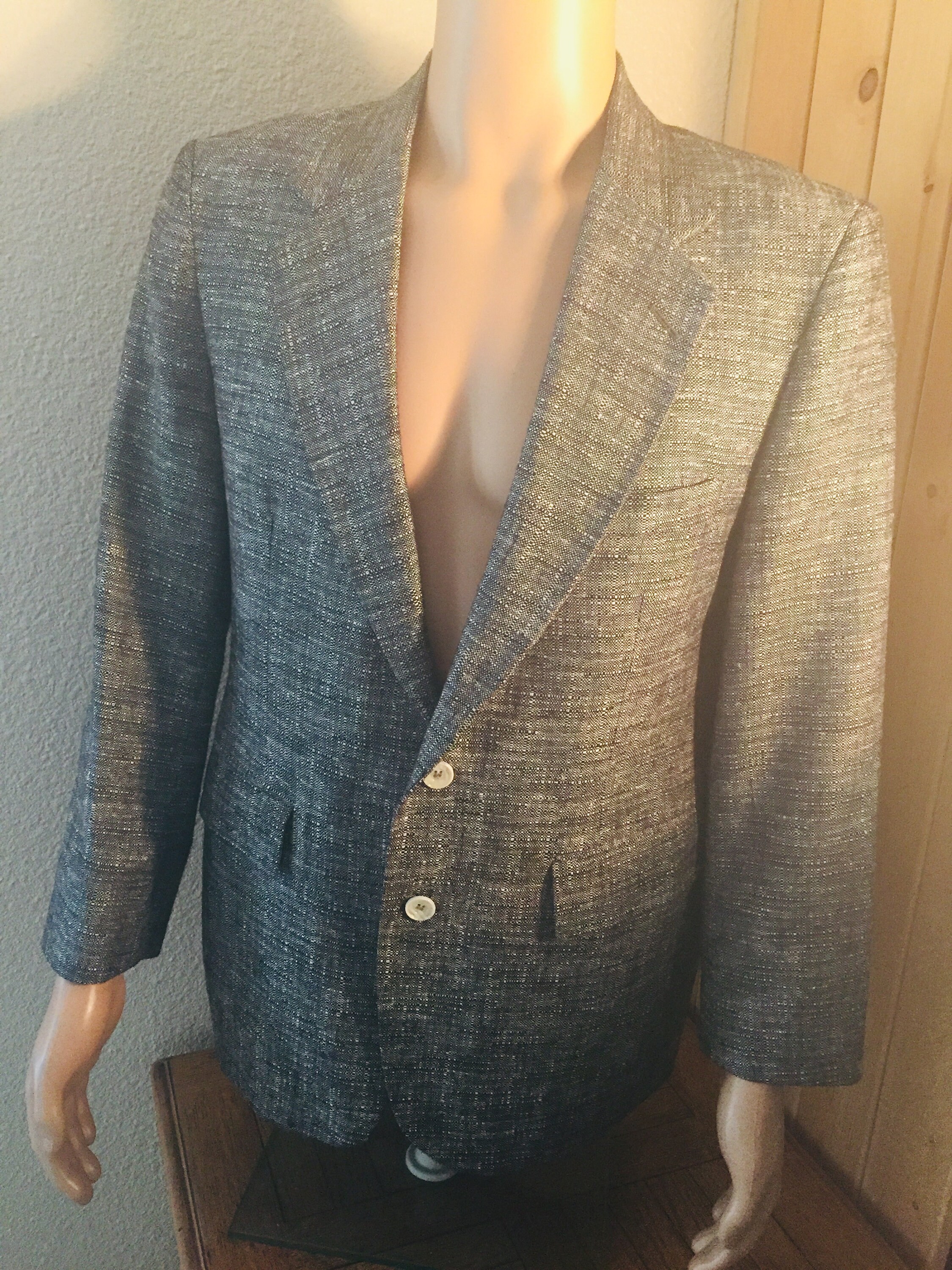 Image of Lovely Vintage 1980's Mens Jacket/Blazer Made in Usa By "Mervyns' - Chest 40"