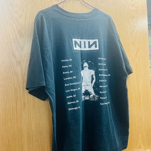 Vintage Black Nine Inch Nails Shirt Made in USA - Etsy