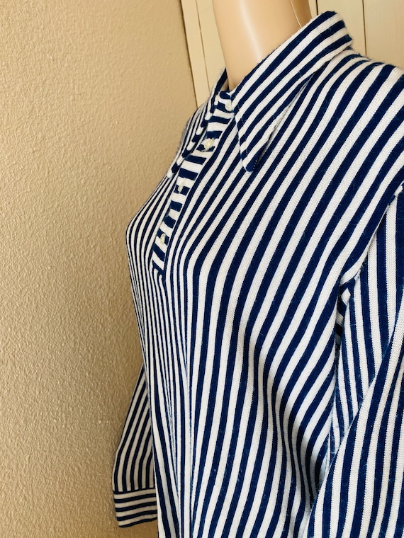 1960s Metallic Striped White Coat