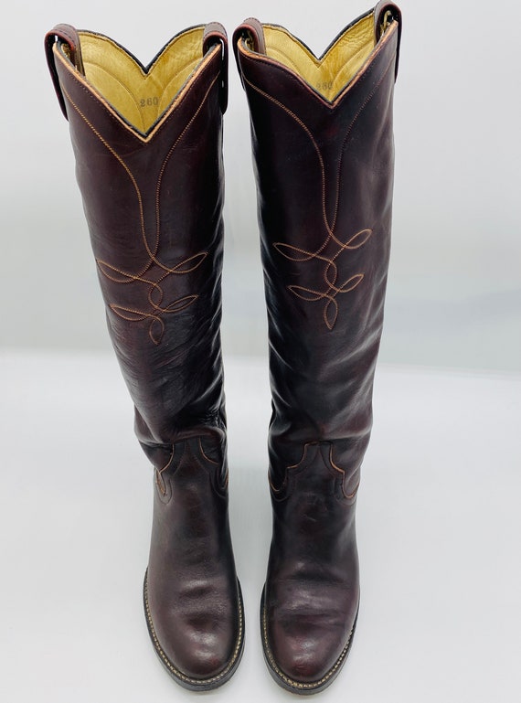 oxblood leather boots womens