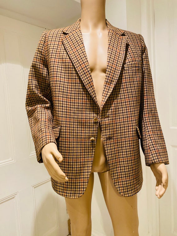 LOVELY Mens Vintage 1950's Tweed Jacket Made By '… - image 8