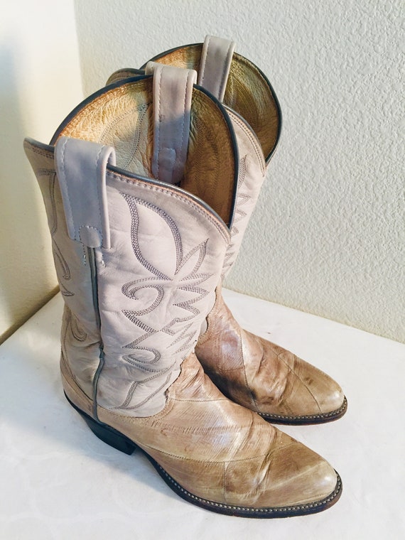 NICE Pair Of Mens Vintage 1970's Cowboy Boots, Ma… - image 4
