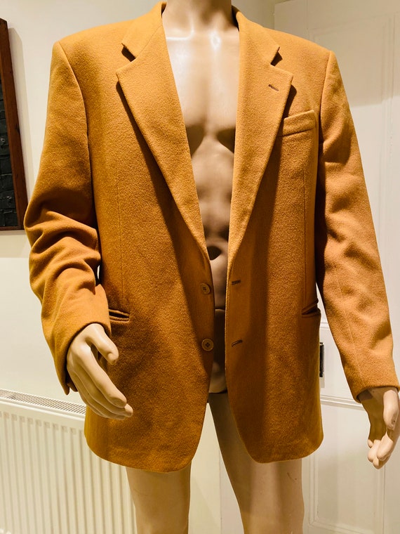 LOVELY Mustard Wool & Cashmere Mens 'Yves Saint L… - image 10
