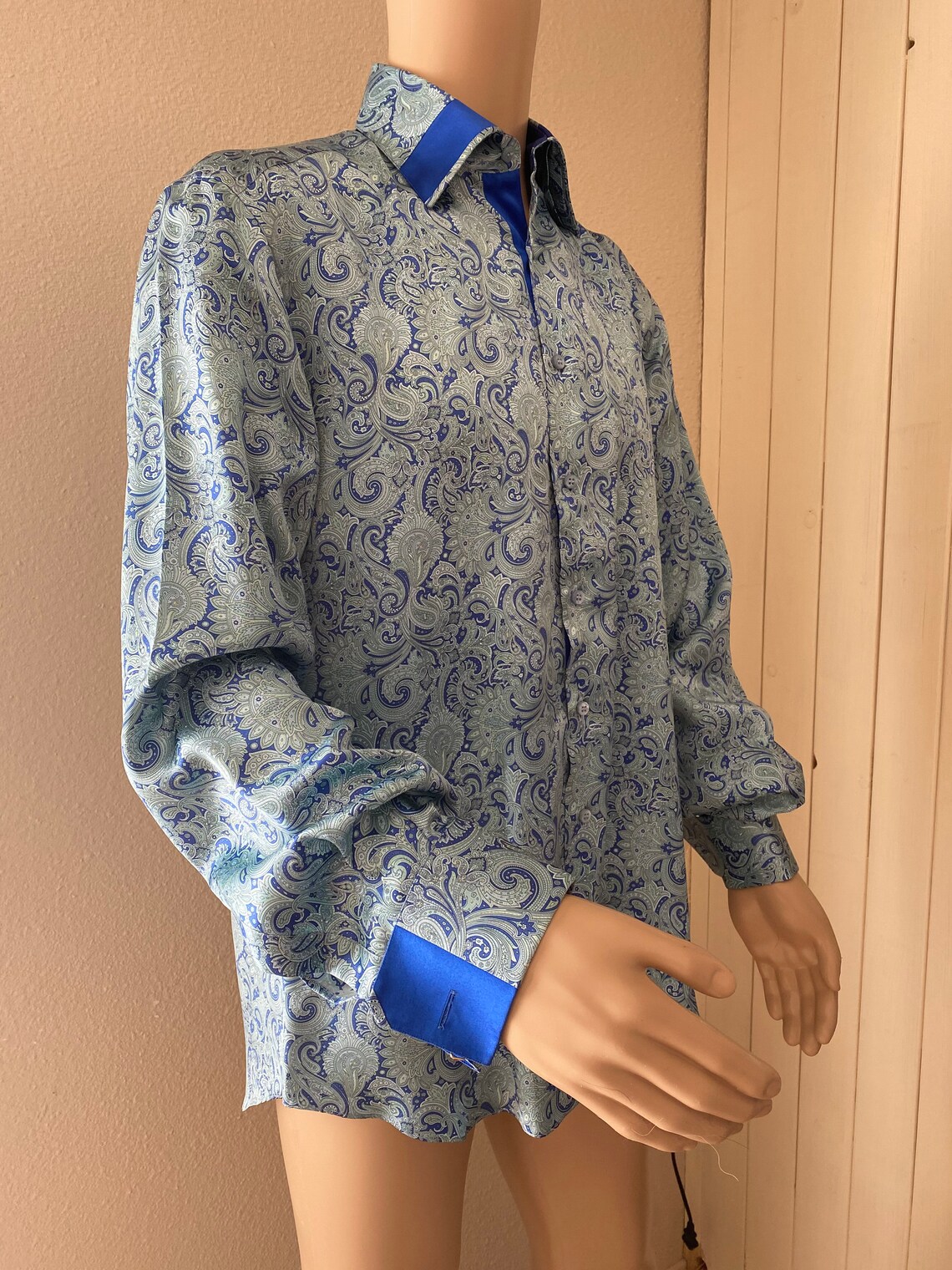 STUNNING Mens Silk Shirt Hand Tailored In ITALY By Etsy