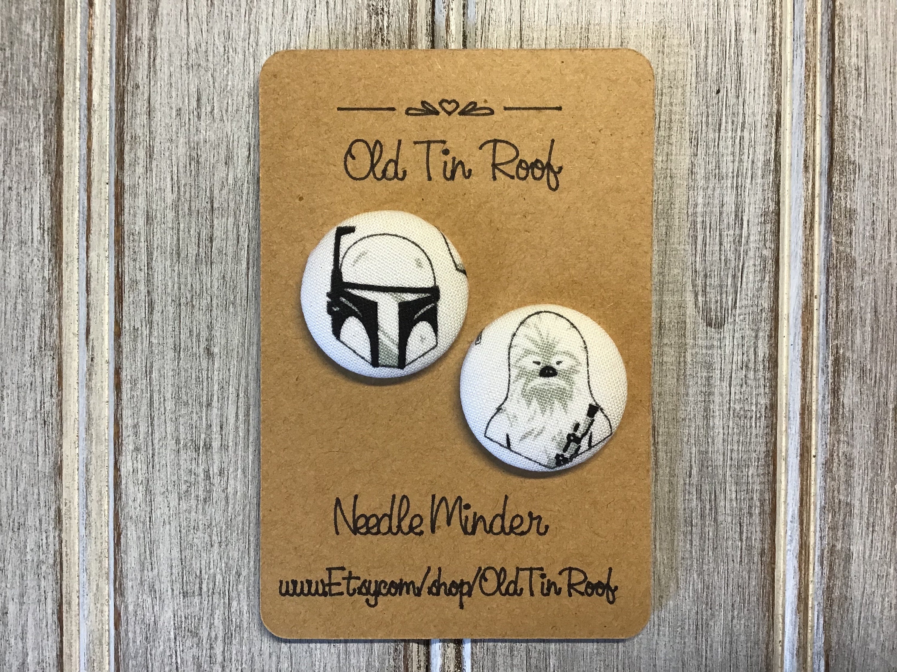 Star Wars Boba Fett & Chewbacca 1-1/8 Fabric Needle 