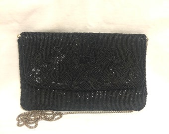 Black clutch bag funeral Clearance