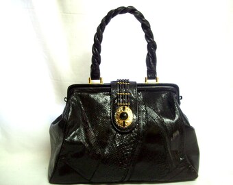 ♡ 専用 VERSACE ヴィンテージ レザーバッグ VERSACE Vintage 90s Bag - Etsy