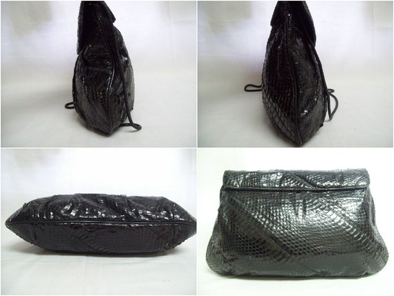 Original by Caprice Abstract Black Python Clutch … - image 2