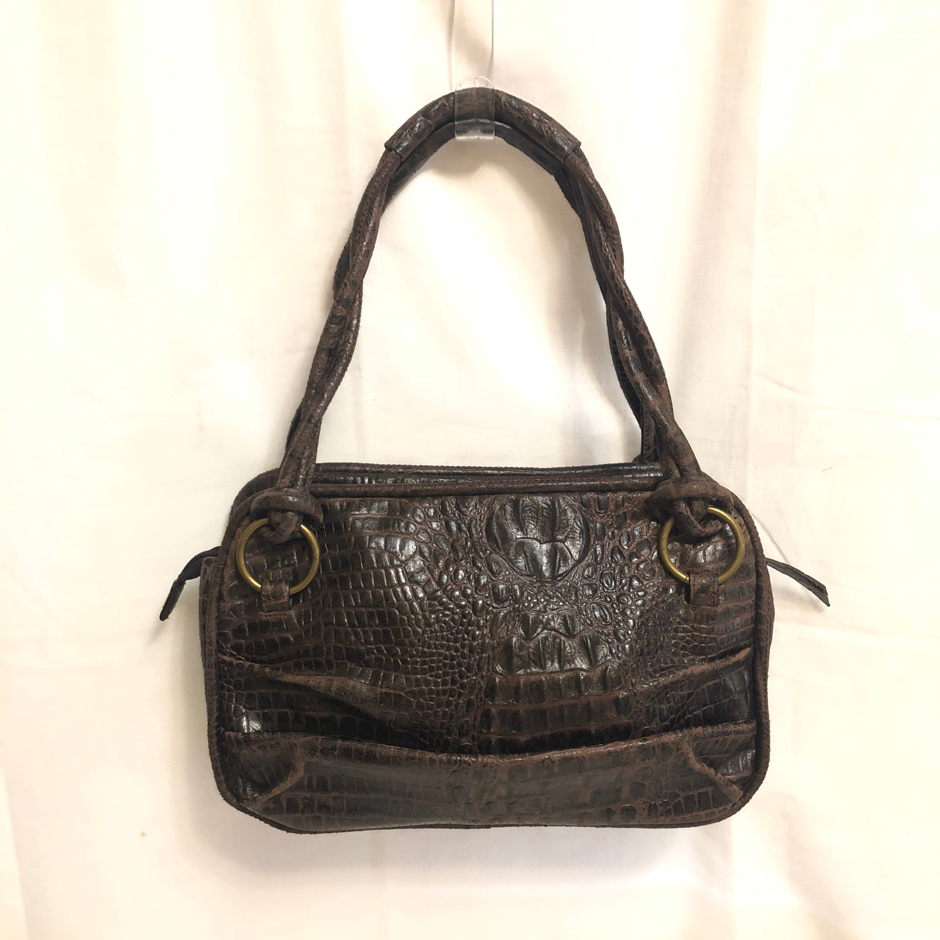 croc print purse
