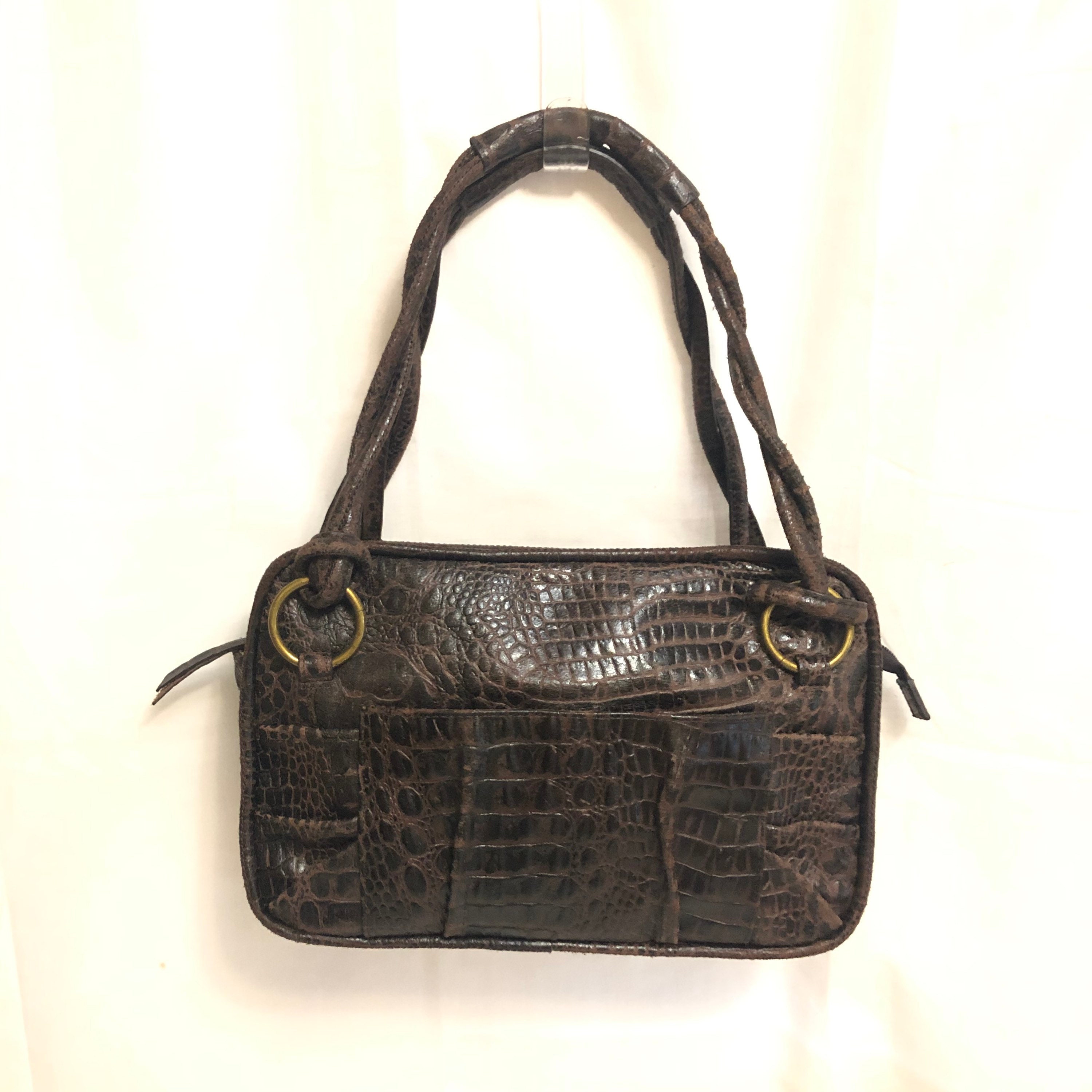 バッグ Roen leather west shoulderbag crocodile Nine West Croc Shoulder Bag - Gem