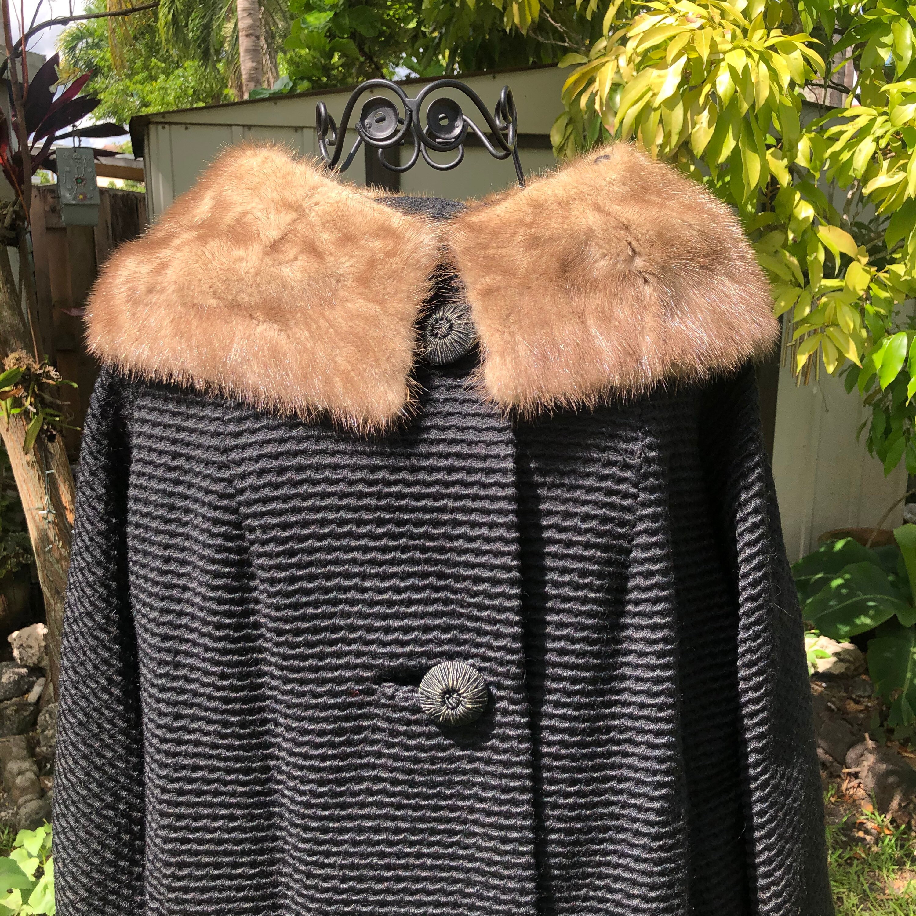 tan mink coat