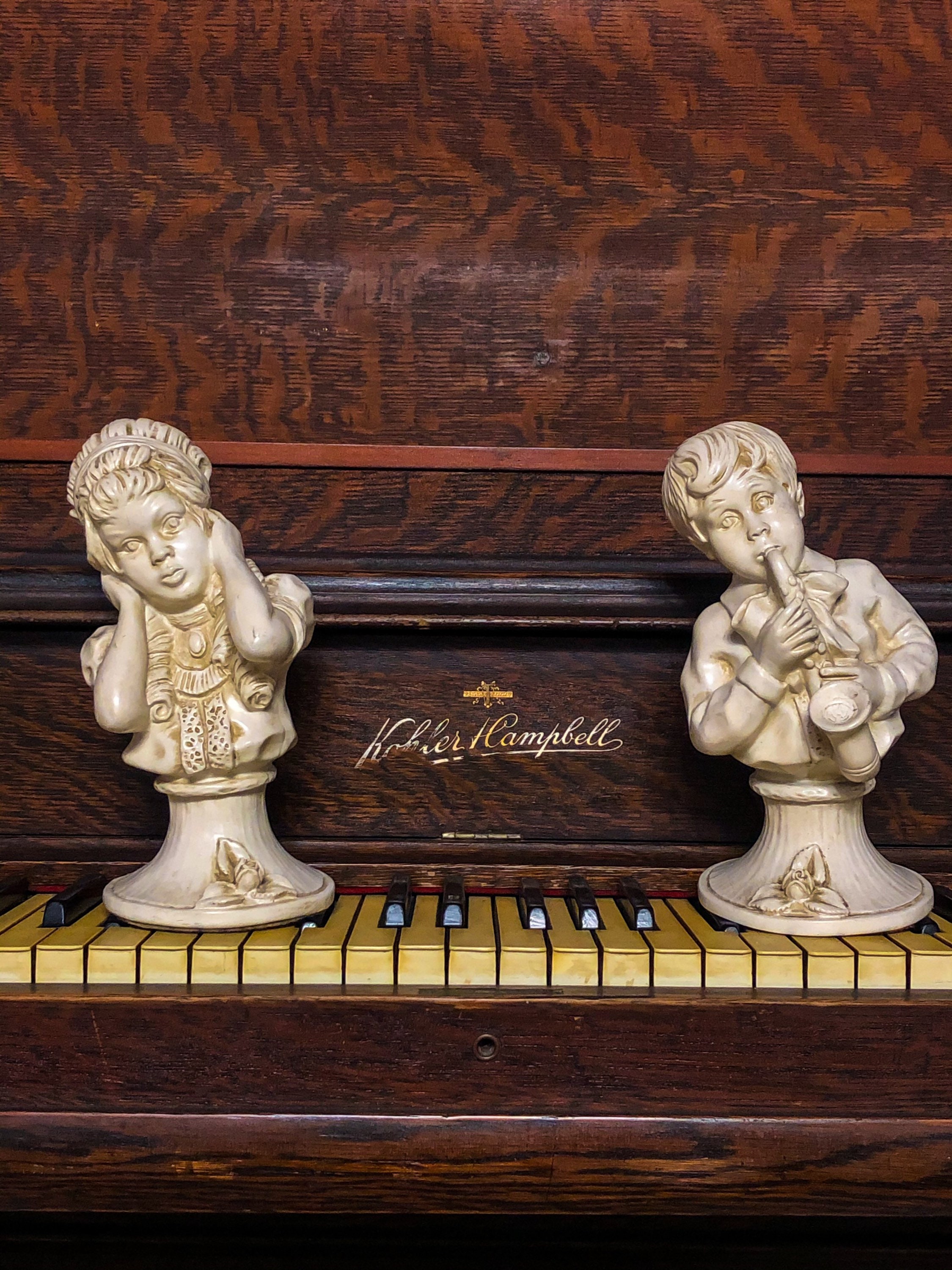 Vintage White Busts From J Kendrick Universal Statuary Corp