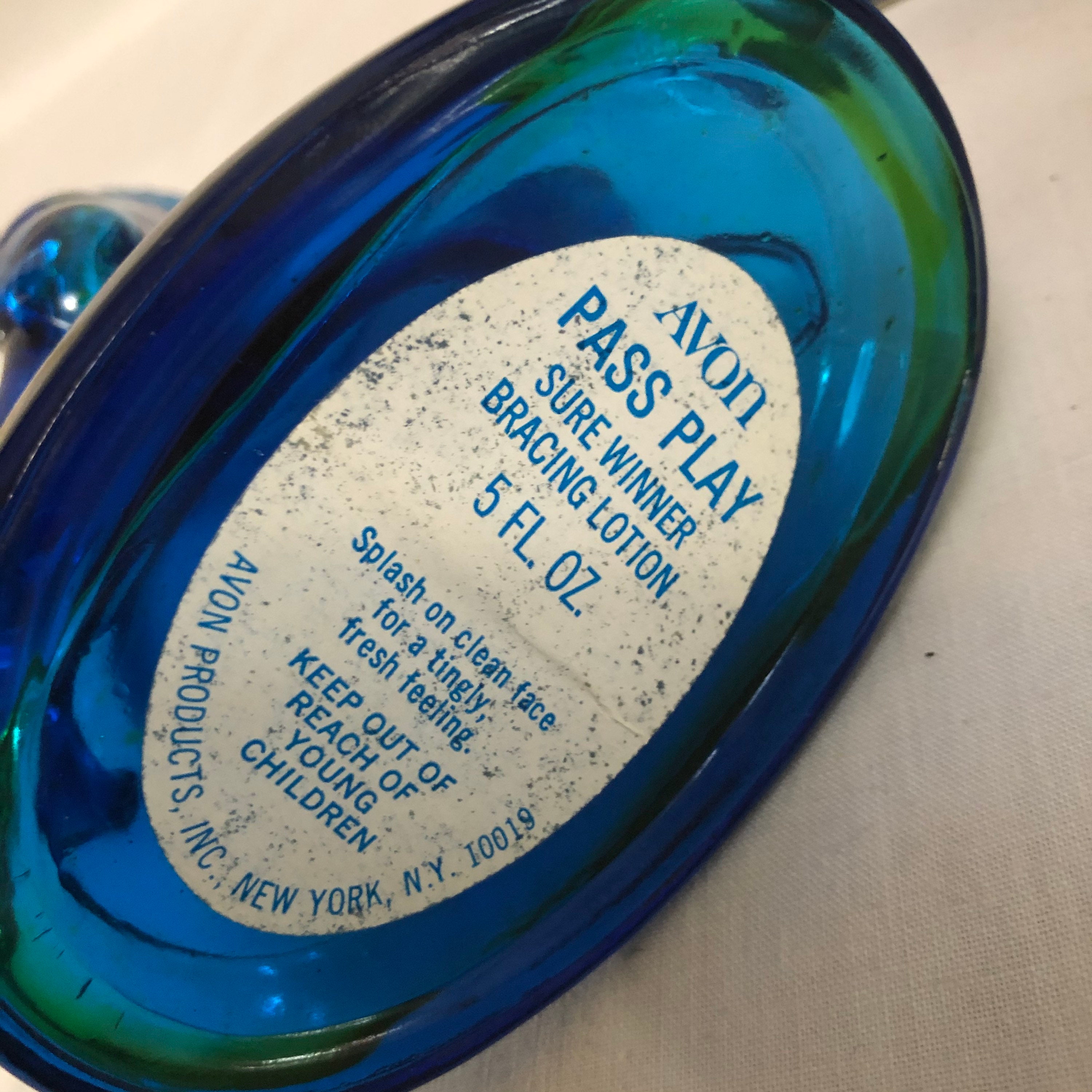 Vintage Avon Pass Play Sure Winning Bracing Lotion Football Player