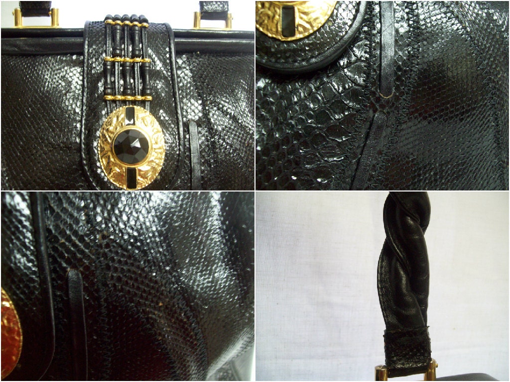 00s archive python leather hand bag グランジ 00s Miu Miu Archive Leather Python Bag 蛇