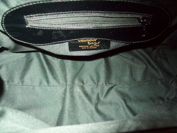 Vintage Glamour Bags Genuine Black Python Snakesk… - image 3