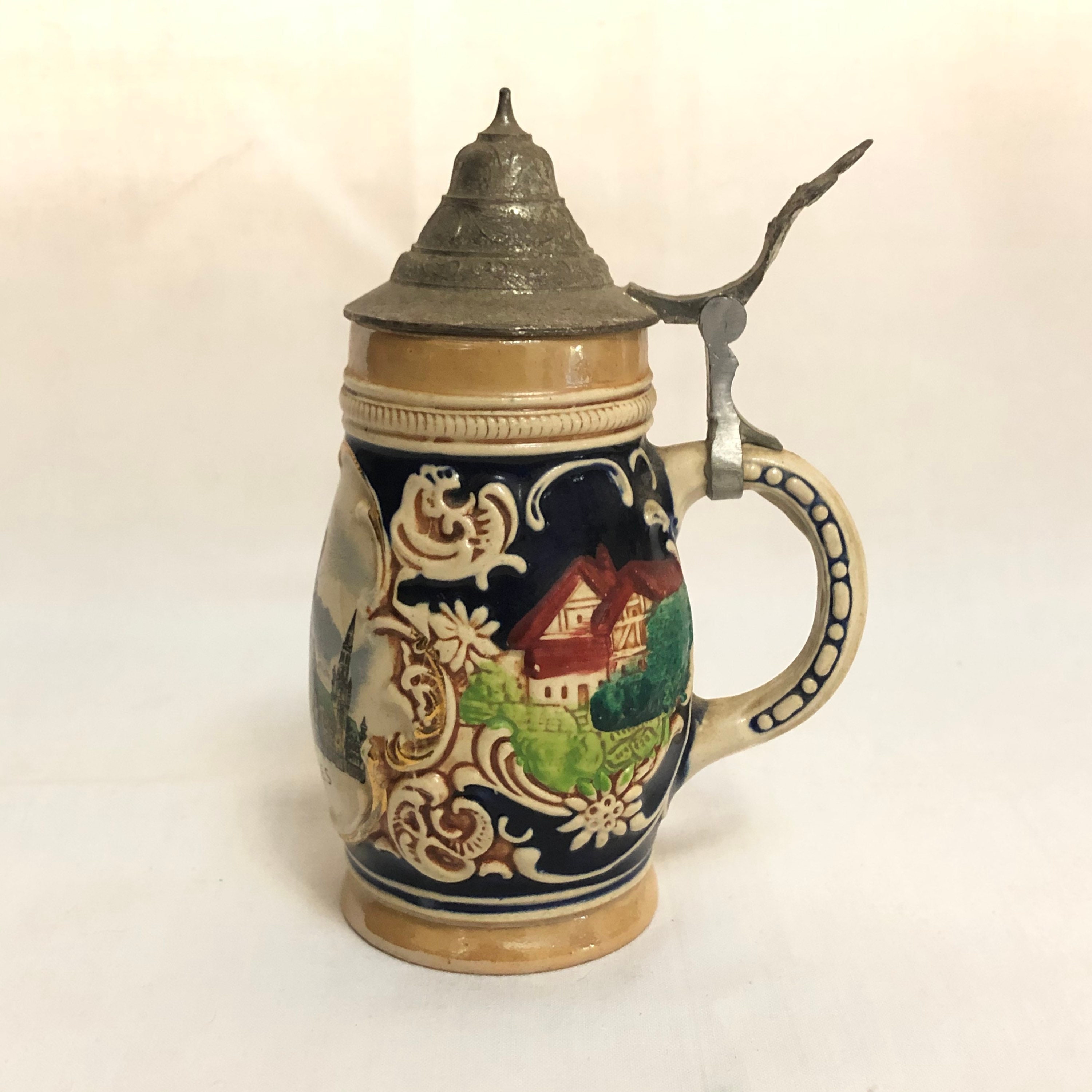 Vintage DBGM Small German Beer Stein, Bruxelles Brussels Mini Stein, Vintage  Barware, Retro Home Decor, Pewter Lid, - Etsy