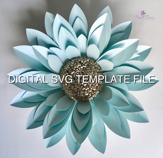 Paper, Party & Kids 3D Mums Flower SVG Digital Die Cut Paper Piecing