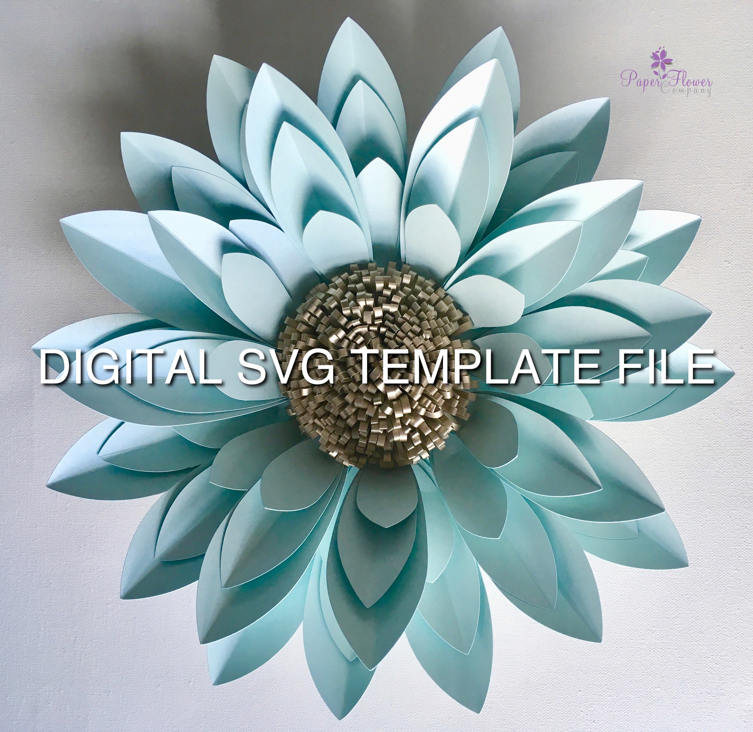 Download 3d Svg Template Eleanor Flower Digital Svg Template For Cutting Machines And Instructions