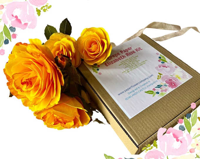 Doublette Crepe Paper Elizabeth Rose Kit - An imaginative gift for someone special, perfect for Christmas
