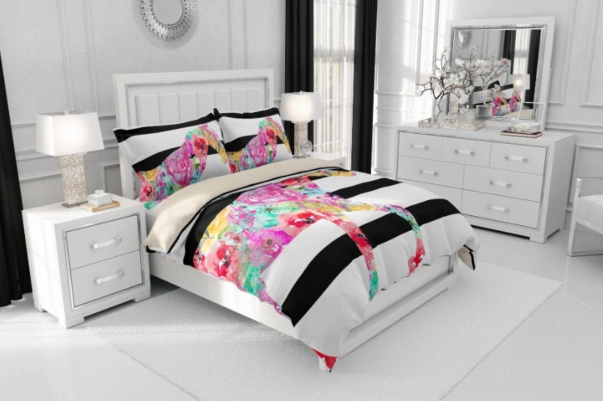 Horse Duvet Cover Horse Bedding Comforter Cover Pillow Etsy