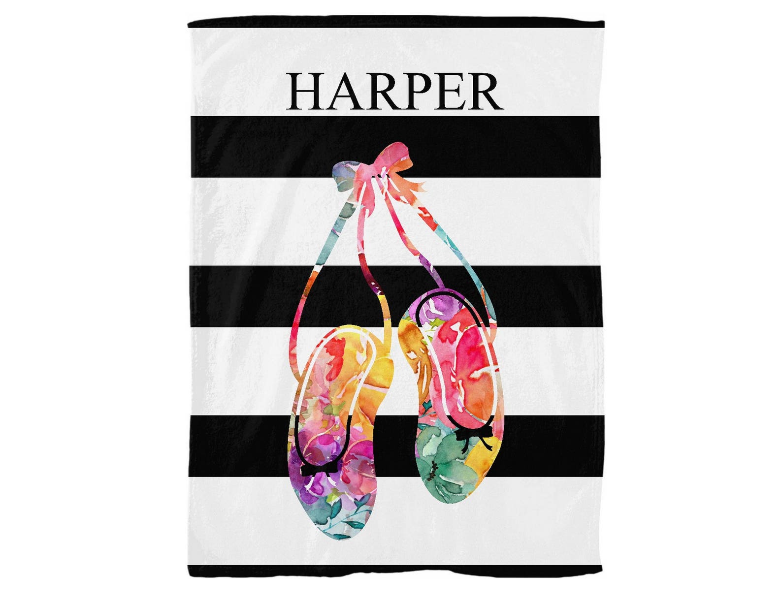 ballet slipper blanket, gifts for girls, gifts for teens, gifts for dancers, ballerina 50