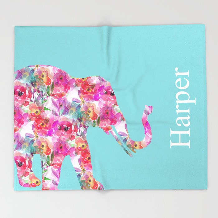 Elephant Throw Blanket Elephant Blanket Home Decor Elephant Etsy