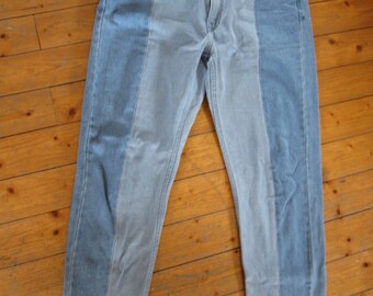 two tone womens jeans