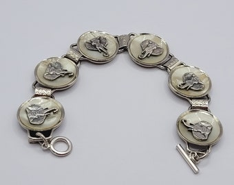 Costume Jewellery Simba Africa Lucky Elephant Link Bracelet (1)